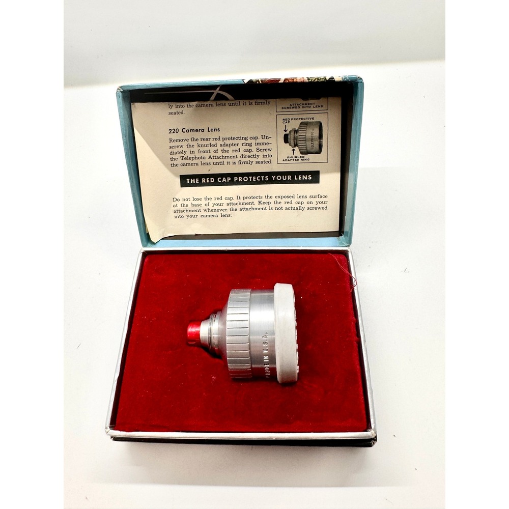 Vintage Bell & Howell 2.5x Telephoto Attachment Movie Camera Lens with Box - Picture 16 of 16